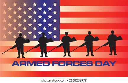 ARMED FORCES DAY US background.