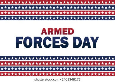 Armed Forces Day Vector illustration. Suitable for greeting card, poster and banner.