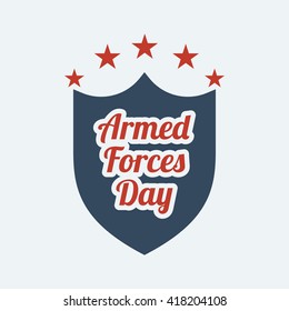 Armed forces day. Vector illustration.