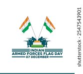 Armed Forces Flag Day of India Vector Illustration design, Indian Armed Forces Flag Day, 7 December