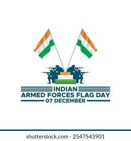 Armed Forces Flag Day of India Vector Illustration design, Indian Armed Forces Flag Day, 7 December