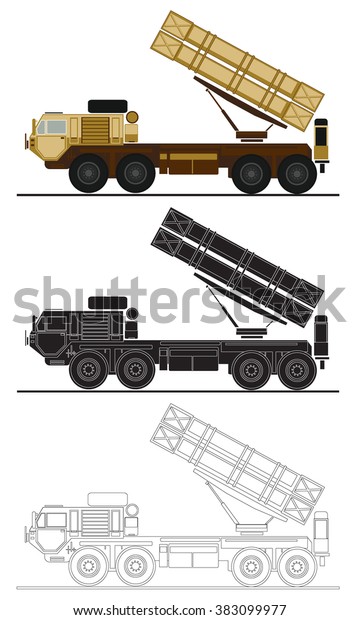 Armed Forces Unit Airdefense System Image Stock Vector (Royalty Free ...