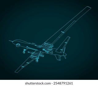 Armado multi-misión, de larga resistencia, pilotado a distancia avión plano