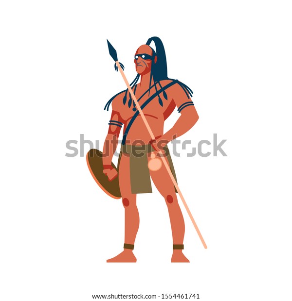 Armed Native People African Tribes Australian Stock Vector (Royalty ...