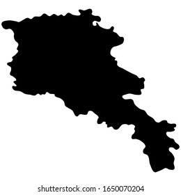 Armenia como ilustración abstracta vectorial. Aislado sobre fondo blanco.