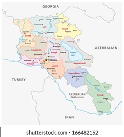 Armenia Administrative Map