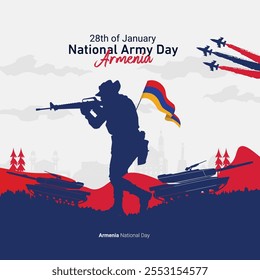 Armenia Army Day. The Day of Armenia illustration vector background