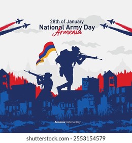 Armenia Army Day. The Day of Armenia illustration vector background