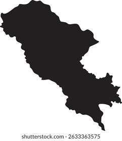 Armênia preto mapa silhueta vetor estilo com fundo branco