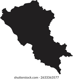 Armenia black map silhouette vector style with white background