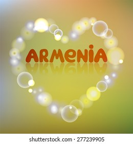armenia blurred background. stock vector illustration