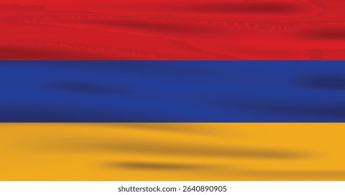 Armenia Country Flag 3d. Official Armenia Flag With Original Color and Size Proportion