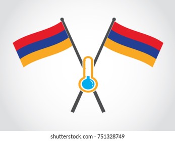 Armenia Emblem Cold Temperature