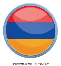 Armenia emblem icon cartoon vector. Map travel. Nation business