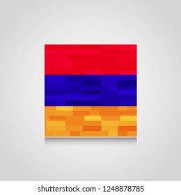 Armenia Flag Abstract Background Banner