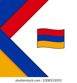 Armenia Flag Abstract Background Design Template. Armenia Independence Day Banner Social Media Post. Armenia Illustration