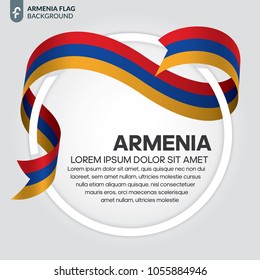 Armenia flag background