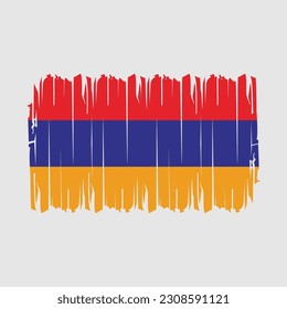 Armenia Flag Brush Vector Illustration