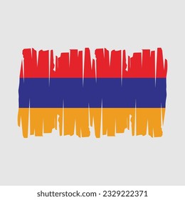 Armenia Flag Brush Vector Illustration