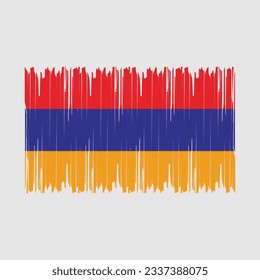 Armenia Flag Brush Vector Illustration