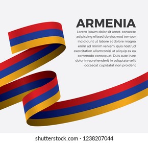 Armenia flag for decorative.Vector background
