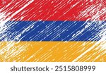 armenia flag grunge background texture vector design illustration