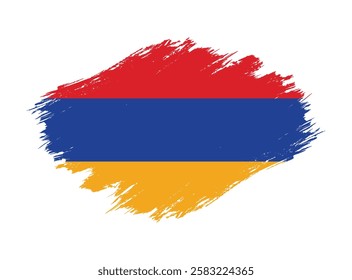 
armenia flag grunge vector design 