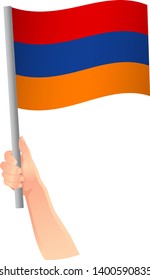armenia flag in hand icon