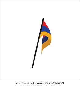 Ilustración vectorial de la bandera de Armenia