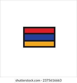 Armenia flag icon vector illustration