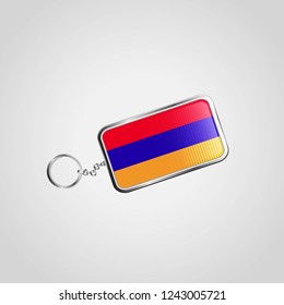 Armenia Flag Keychain