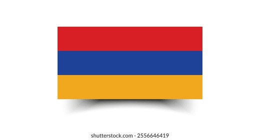 Armenia flag official colors and proportion digital vector illustration