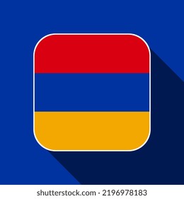Bandera de Armenia, colores oficiales. Ilustración vectorial.