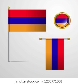 Armenia flag set