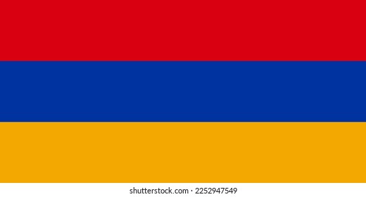 Armenia flag simple illustration for independence day or election