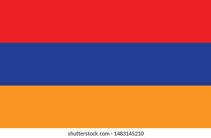Armenia flag. Simple vector. National flag of Armenia 