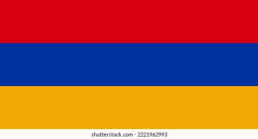 Armenia flag standard shape and color