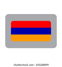 Armenia flag vector icon