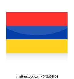 Armenia Flag Vector Icon - Illustration