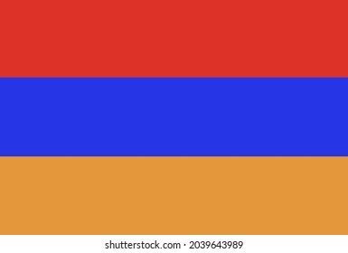 Armenische Flagge Vektorsymbol in offizieller Farbe und Proportion korrekt