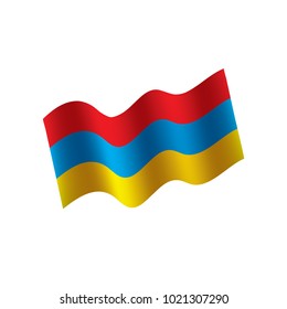 Armenia flag, vector illustration