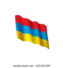 Armenia flag, vector illustration