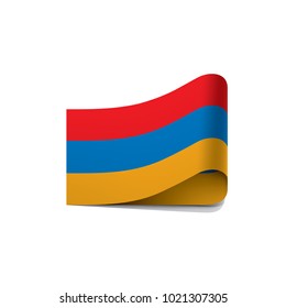 Armenia flag, vector illustration