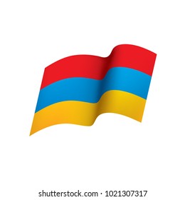 Armenia flag, vector illustration