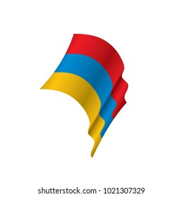 Armenia flag, vector illustration