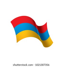 Armenia flag, vector illustration
