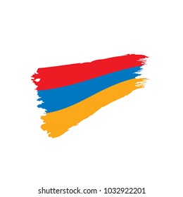 Armenia flag, vector illustration