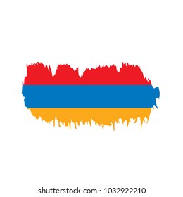 Armenia flag, vector illustration