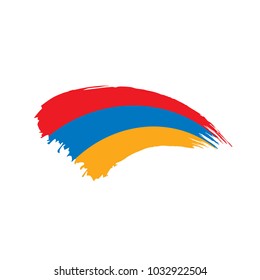 Armenia flag, vector illustration