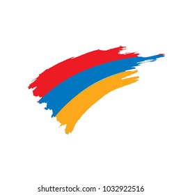 Armenia flag, vector illustration